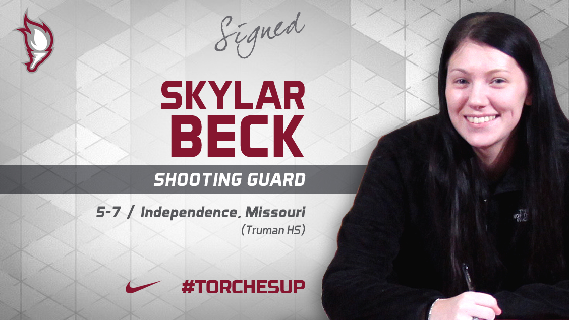 Skylar Beck of Independence, Mo., was announced on Tuesday as the first signee of the 2018 recruiting class by new head coach Katelynn Frazier.
