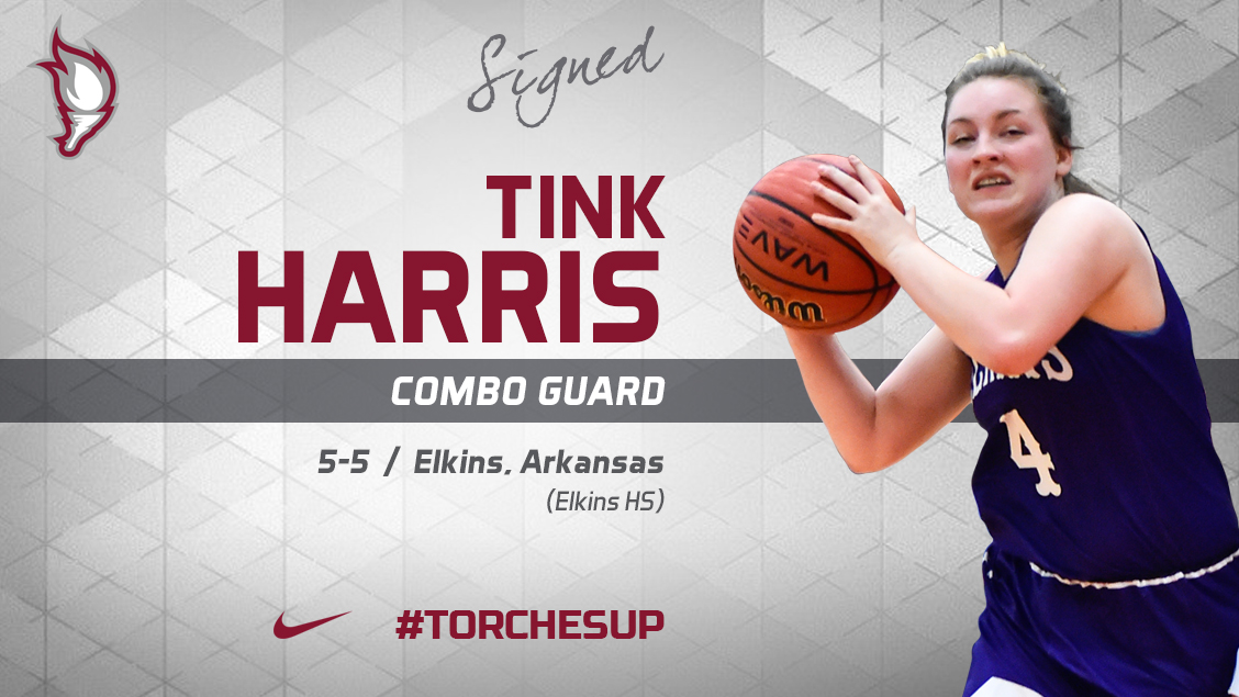 Tink Harris of Elkins, Ark., was announced on Tuesday as the second signee of the 2018 recruiting class by new head coach Katelynn Frazier.