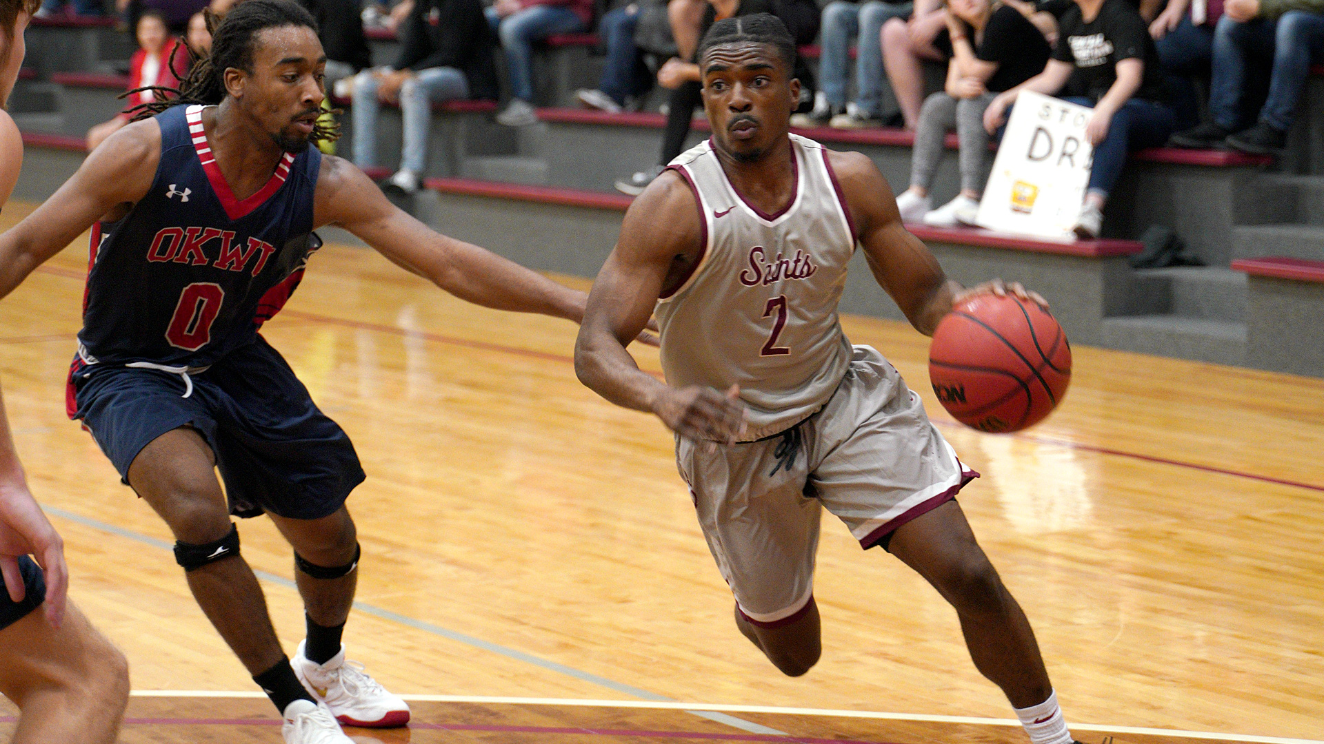 CCCB senior Josh Crawford scored four points and handed out three assists in the Saints 75-69 win over Lincoln Christian University on Tuesday.